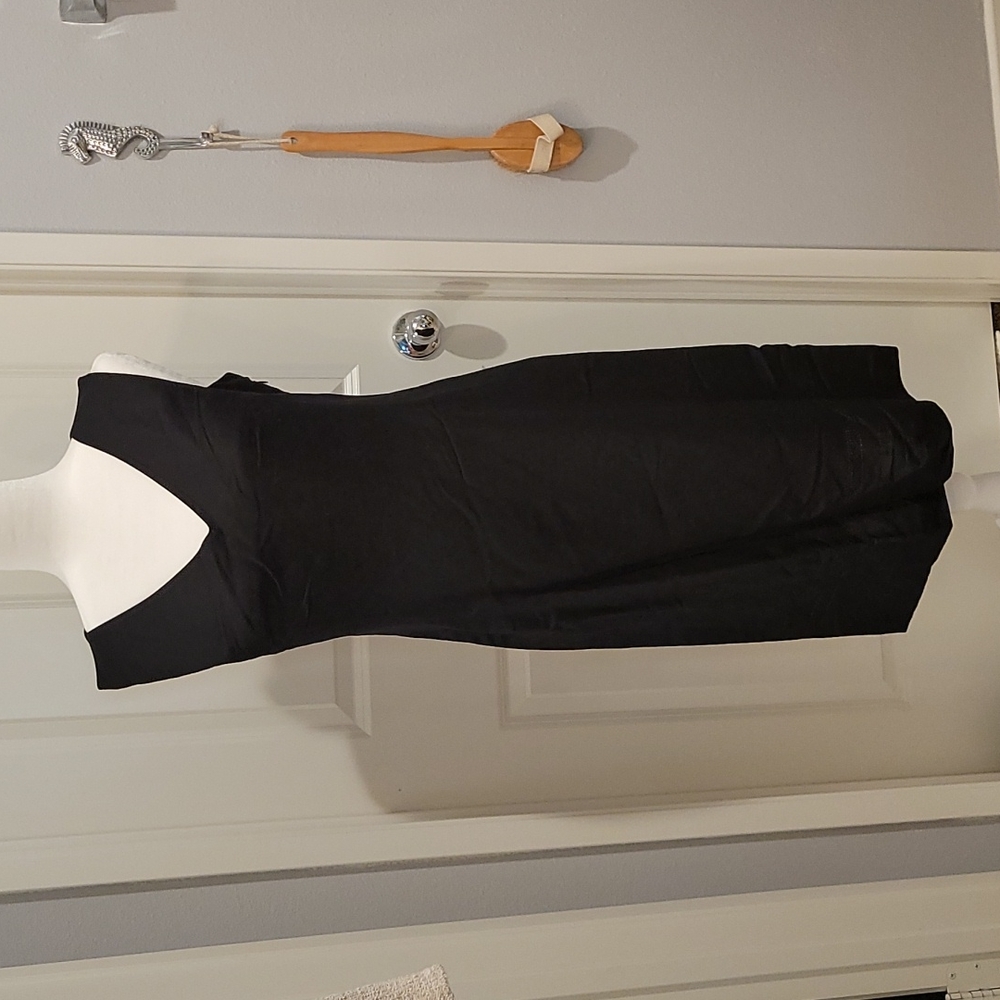 Jones Wear | Black Linen Dress | Size 8 | Sleeveless